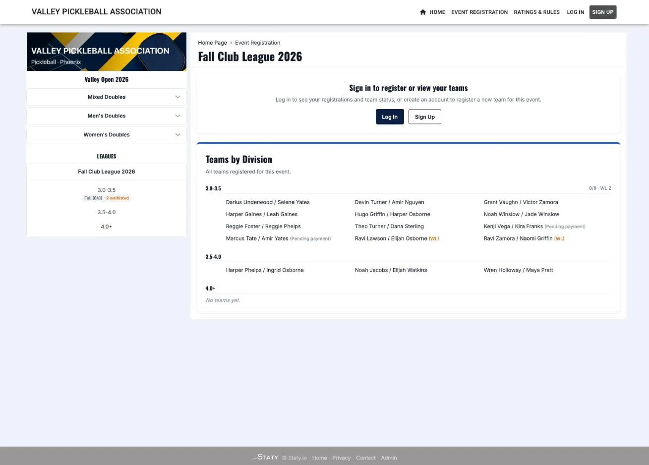 Staty product screenshot